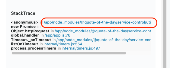 stackTrace